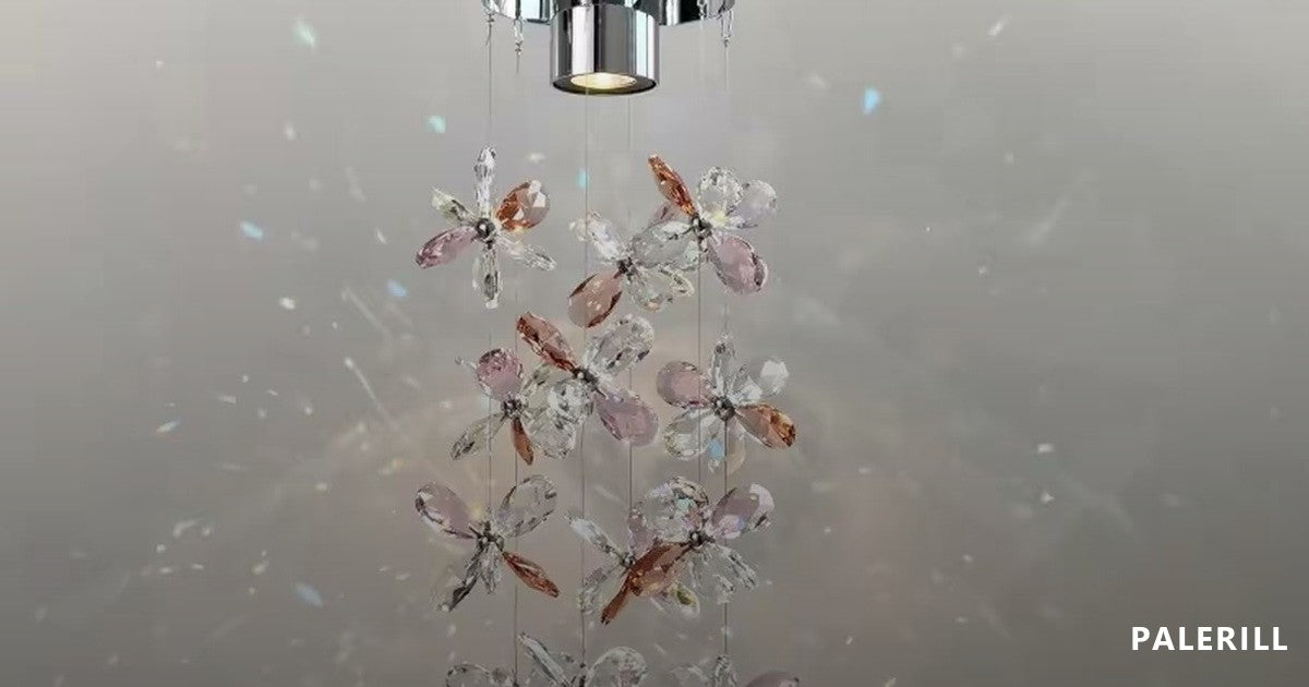 Crystal floral cascade from a bespoke commission