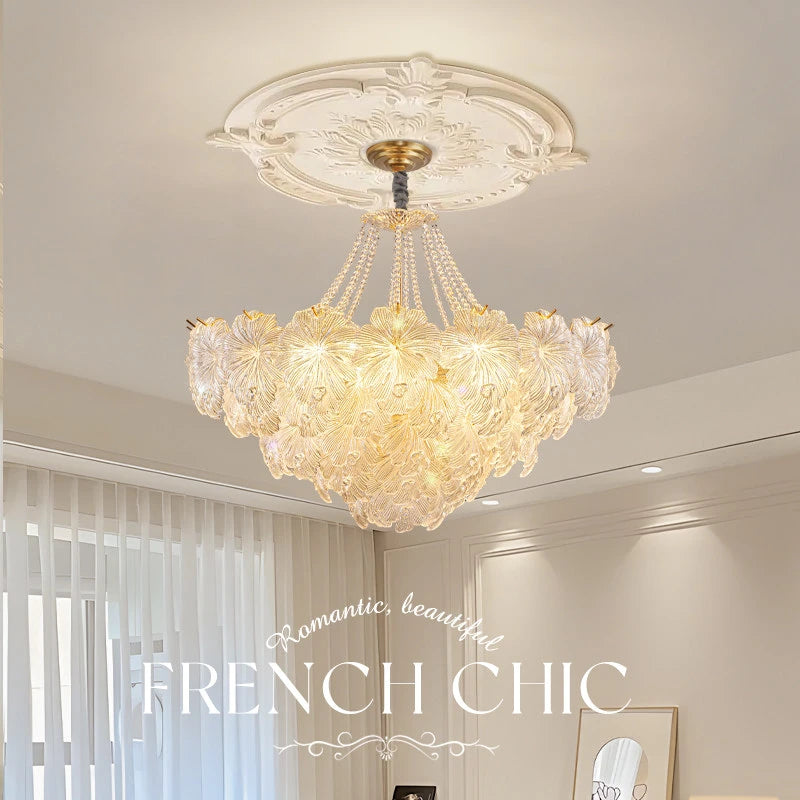 AM0019 · French Petal Glass Chandelier for Dining Rooms · 5 Configurations — AM0019, view 2