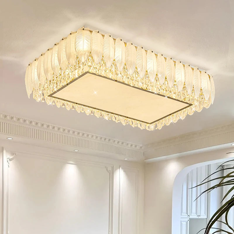 AM0094 · French Flush Mount Round Ceiling Light for Bedrooms · 8 Configurations — AM0094, view 2