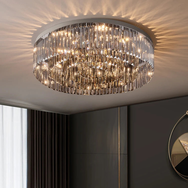 AM0087 · French Flush Mount Triangle Ceiling Light for Bedrooms · 3 Configurations — AM0087, view 2