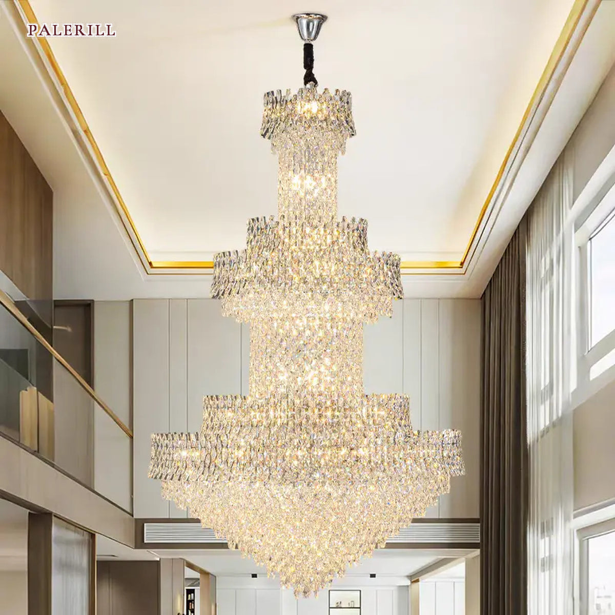 AM0593 — Light Luxury Crystal Chandelier for Living Rooms