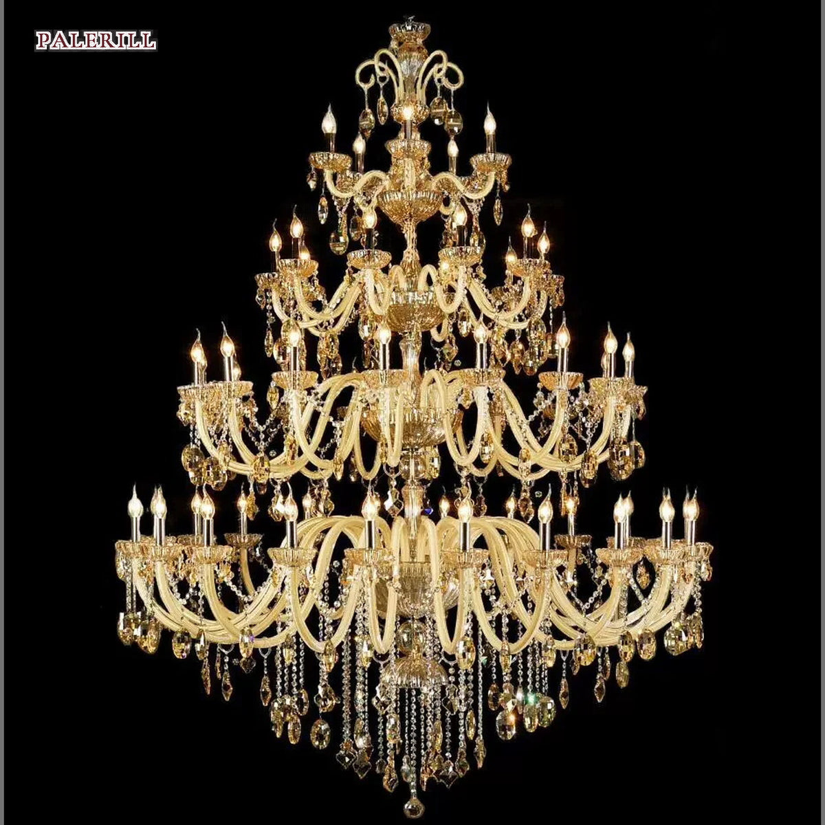 AM0799 — European Candle Stainless Steel Chandelier for Loft Spaces & Duplex Spaces