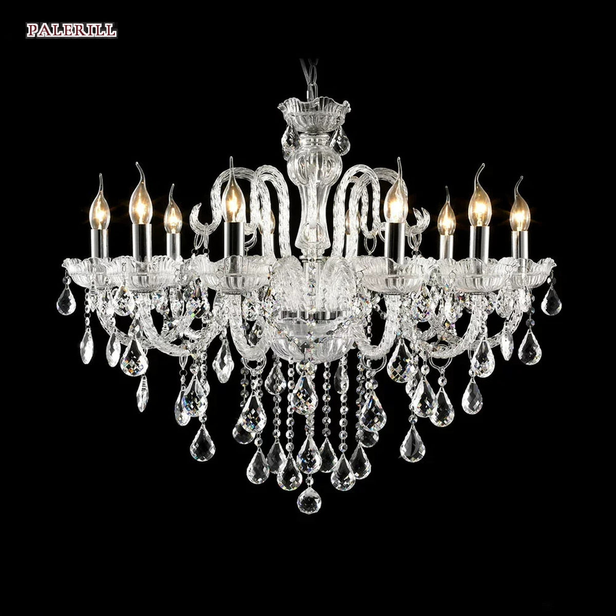 AM0712 — European Candle Crystal Chandelier for Kids' Rooms