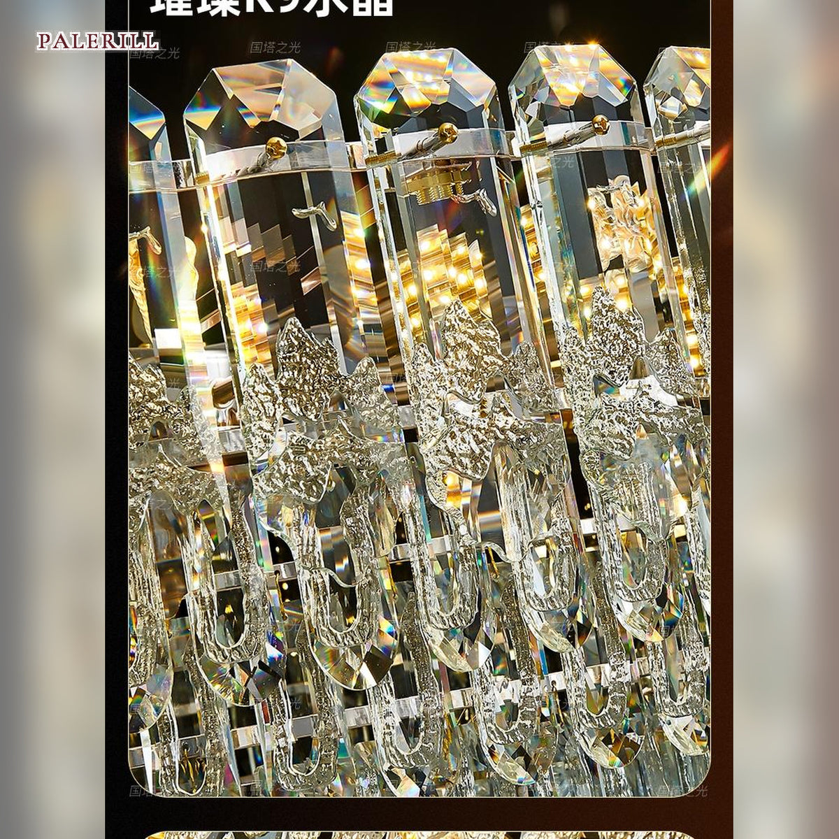 AM0660 — Modern Minimalist Crystal Chandelier for Living Rooms