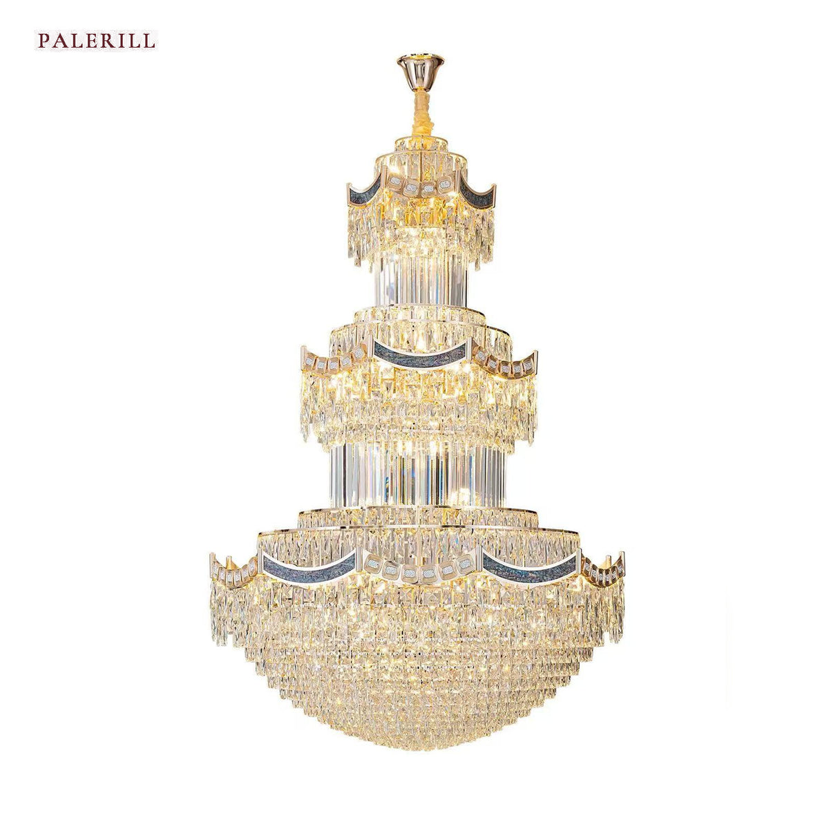 AM0582 — Light Luxury Crystal Chandelier for Living Rooms