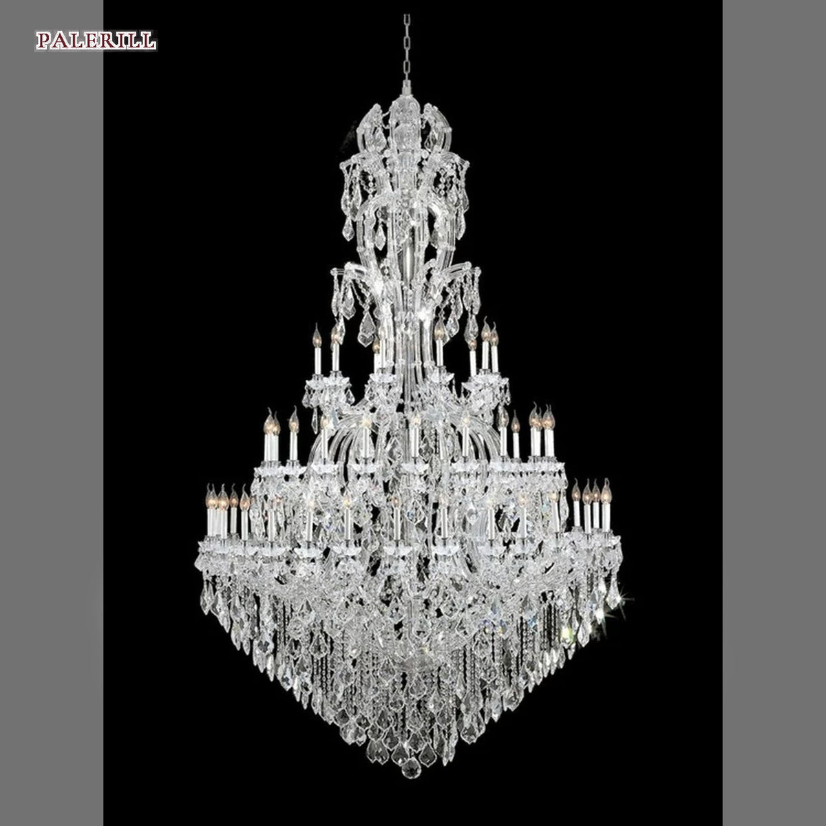 AM0852 — Modern Luxury Crystal Stainless Steel Chandelier for Duplex Spaces & Stairwells
