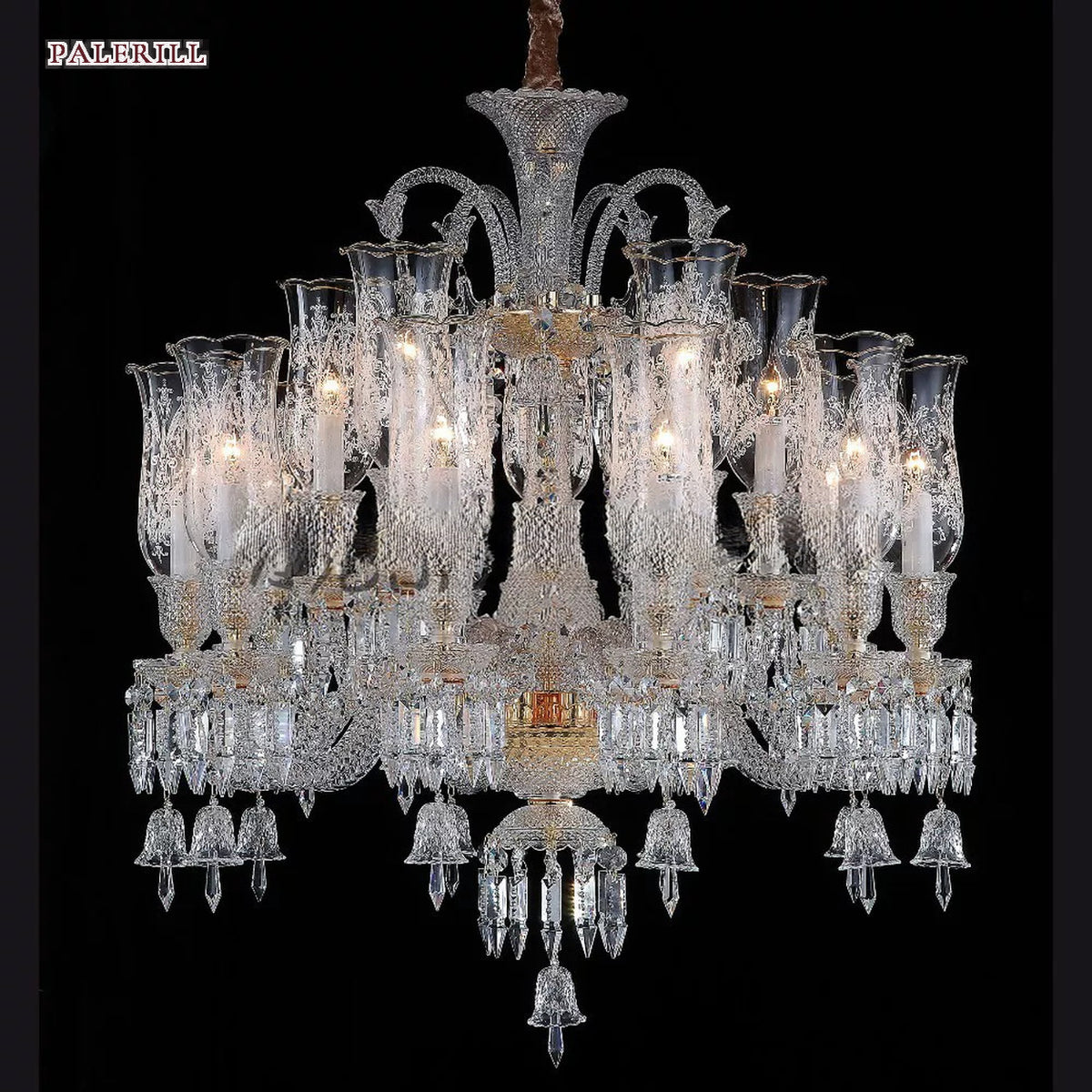 AM0820 — European Stairwell Duplex Crystal Chandelier for Living Rooms