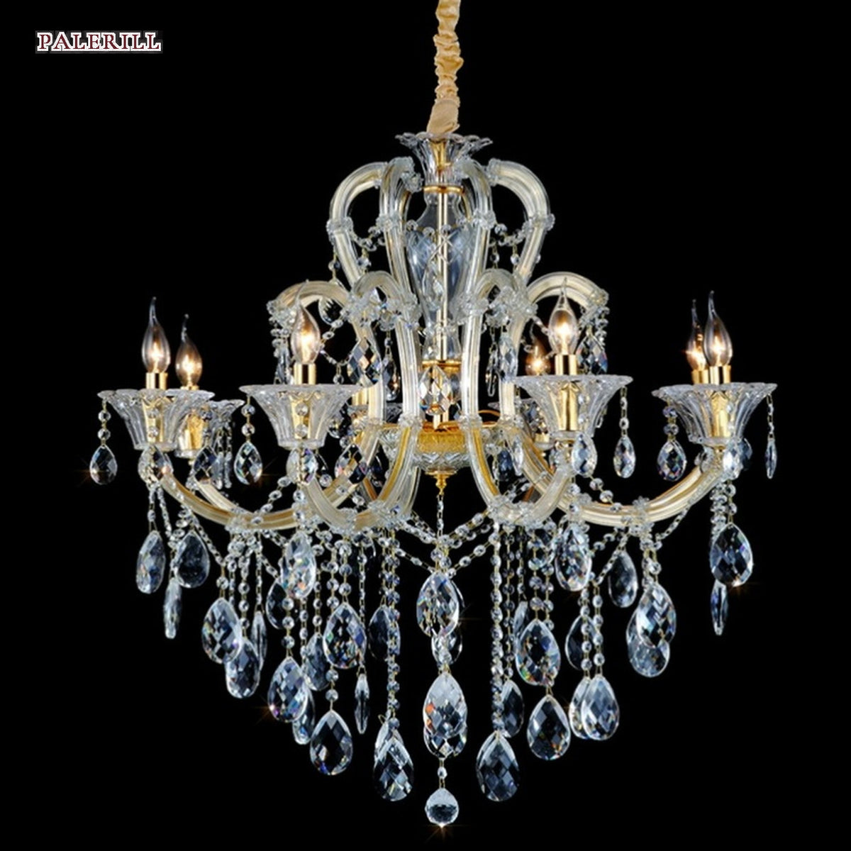 AM0814 — European Duplex Crystal Chandelier for Kids' Rooms