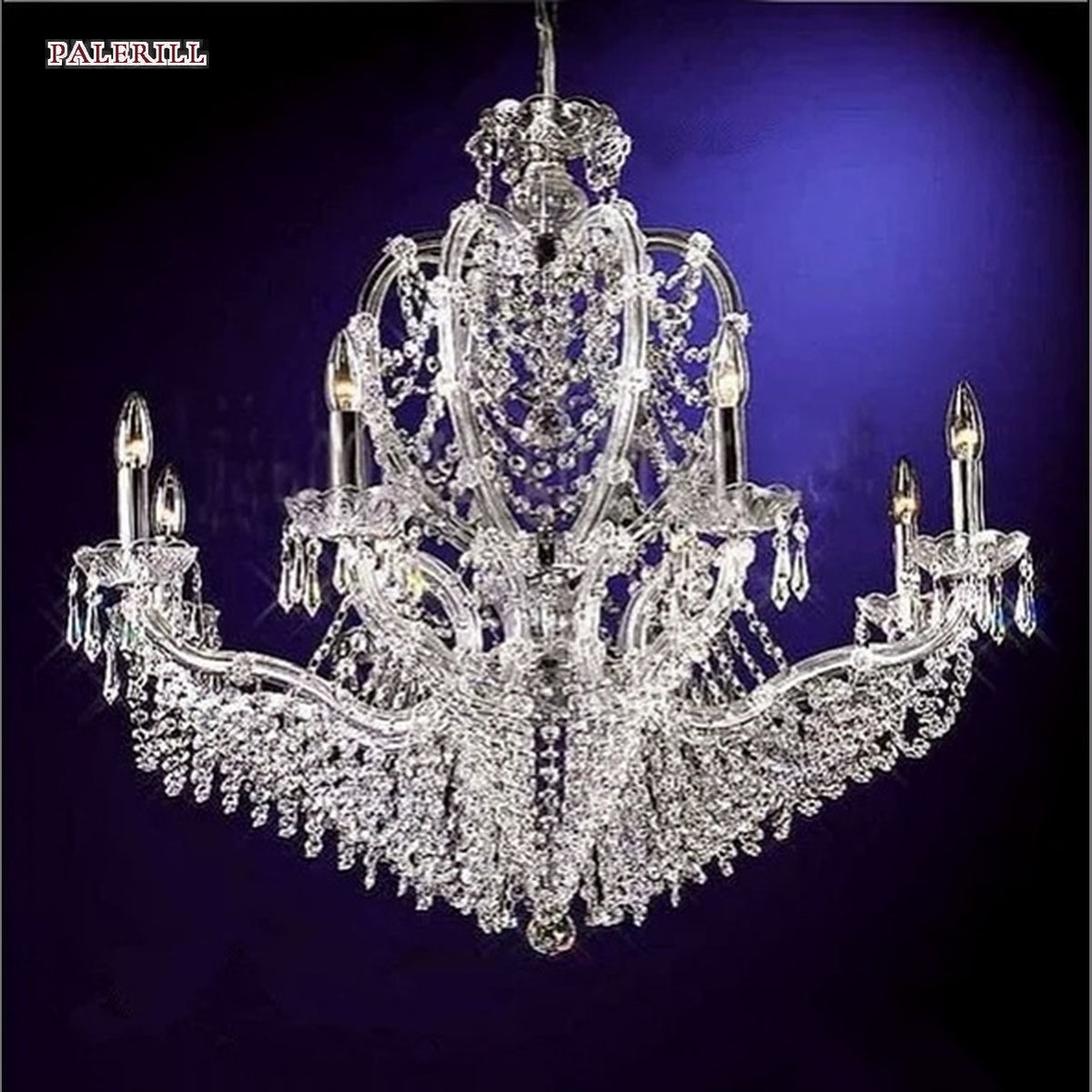 AM0794 — European Crystal Glass Chandelier for Studies