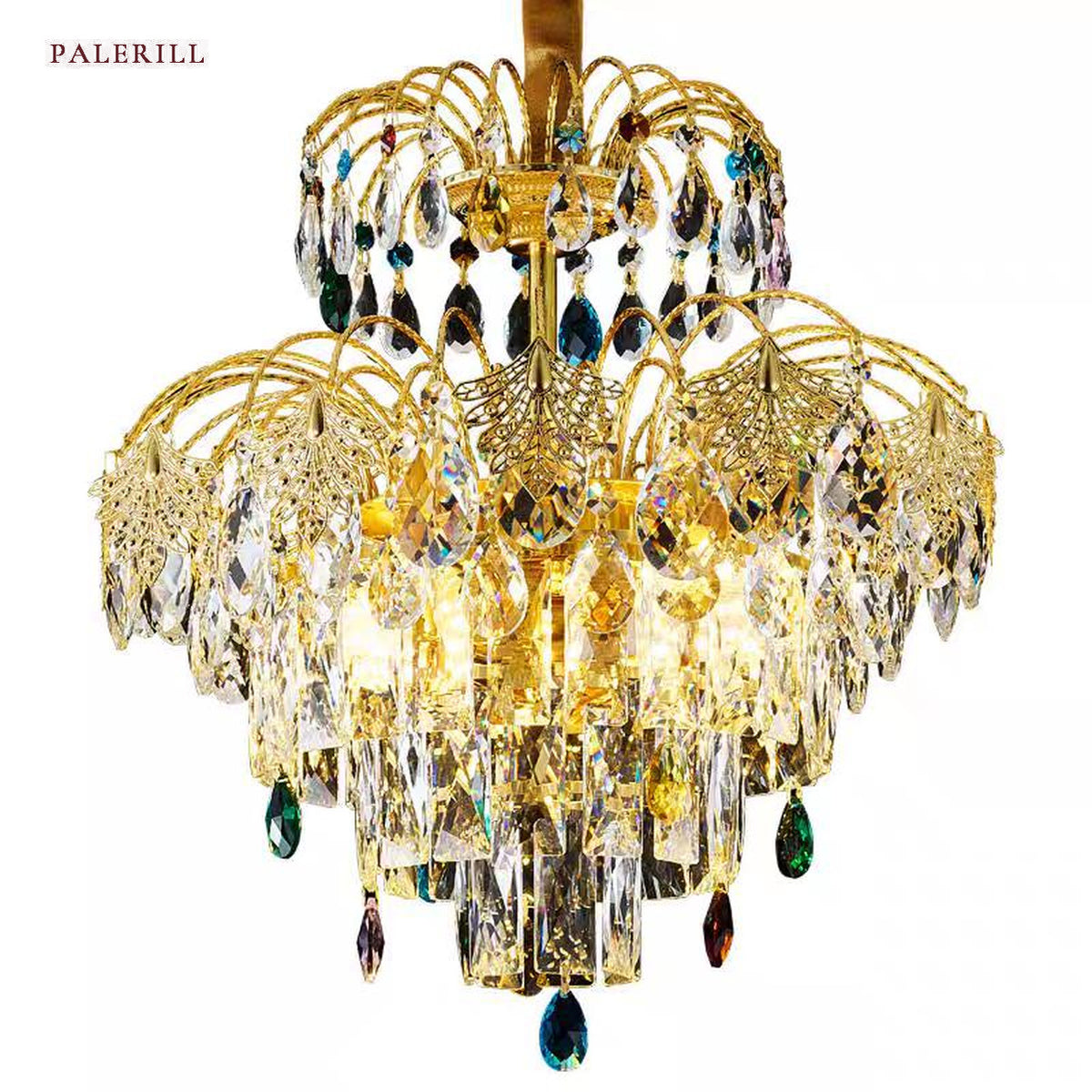 AM0561 — Light Luxury Crystal Chandelier for Living Rooms