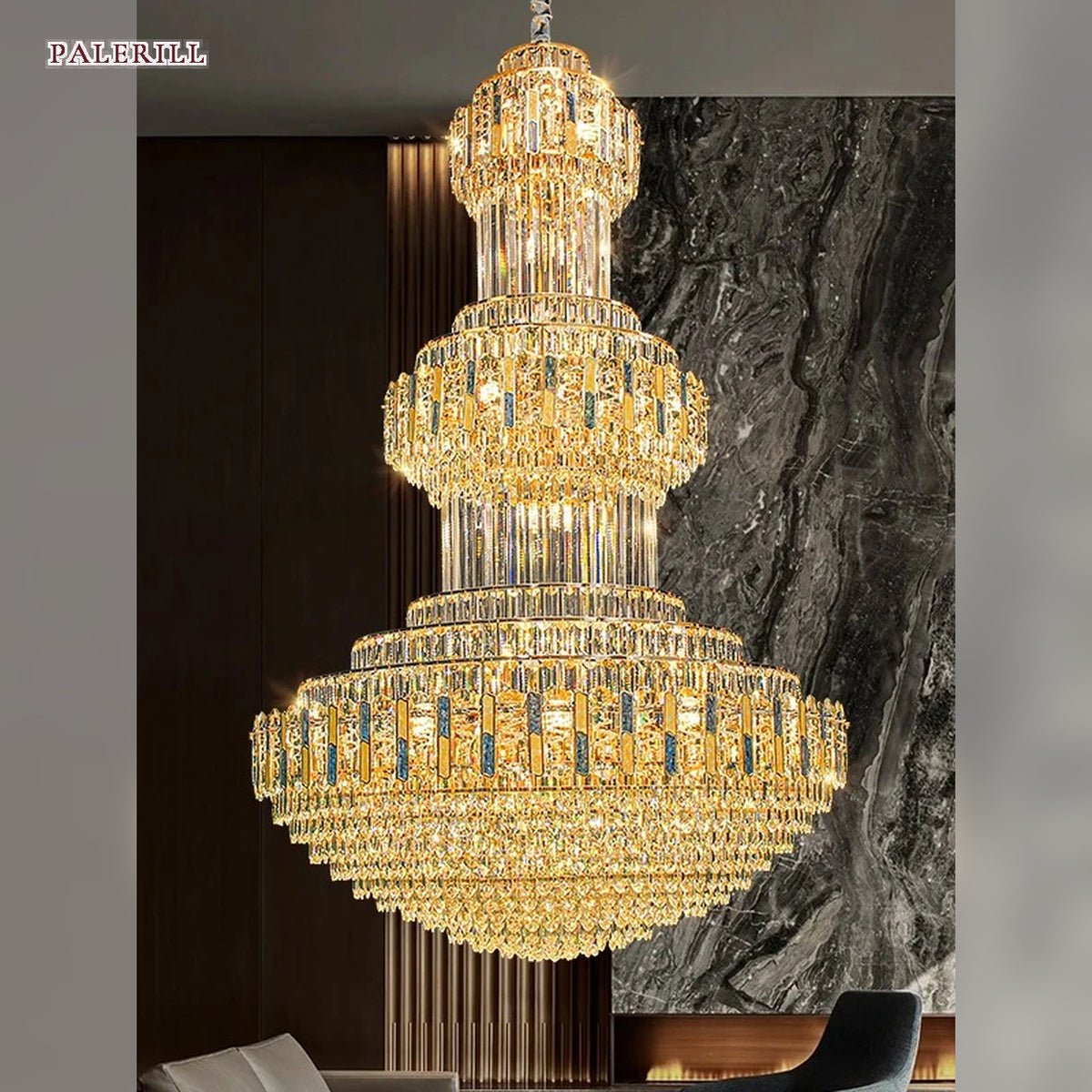 AM0504 — Luxury Imported K9 Crystal Chandelier for Hotels