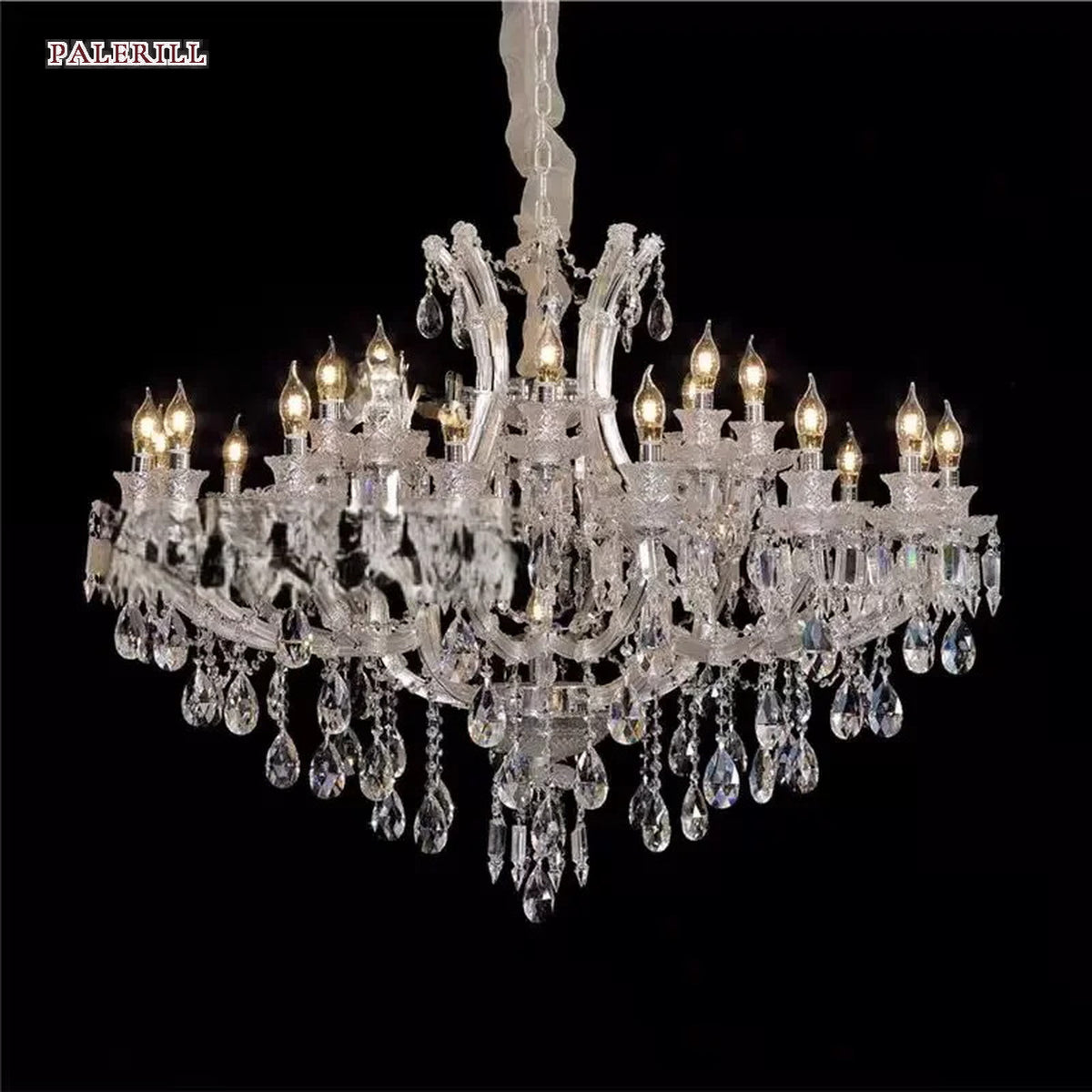 AM0816 — European Rectangular Crystal Ceiling Light for Living Rooms & Dining Rooms