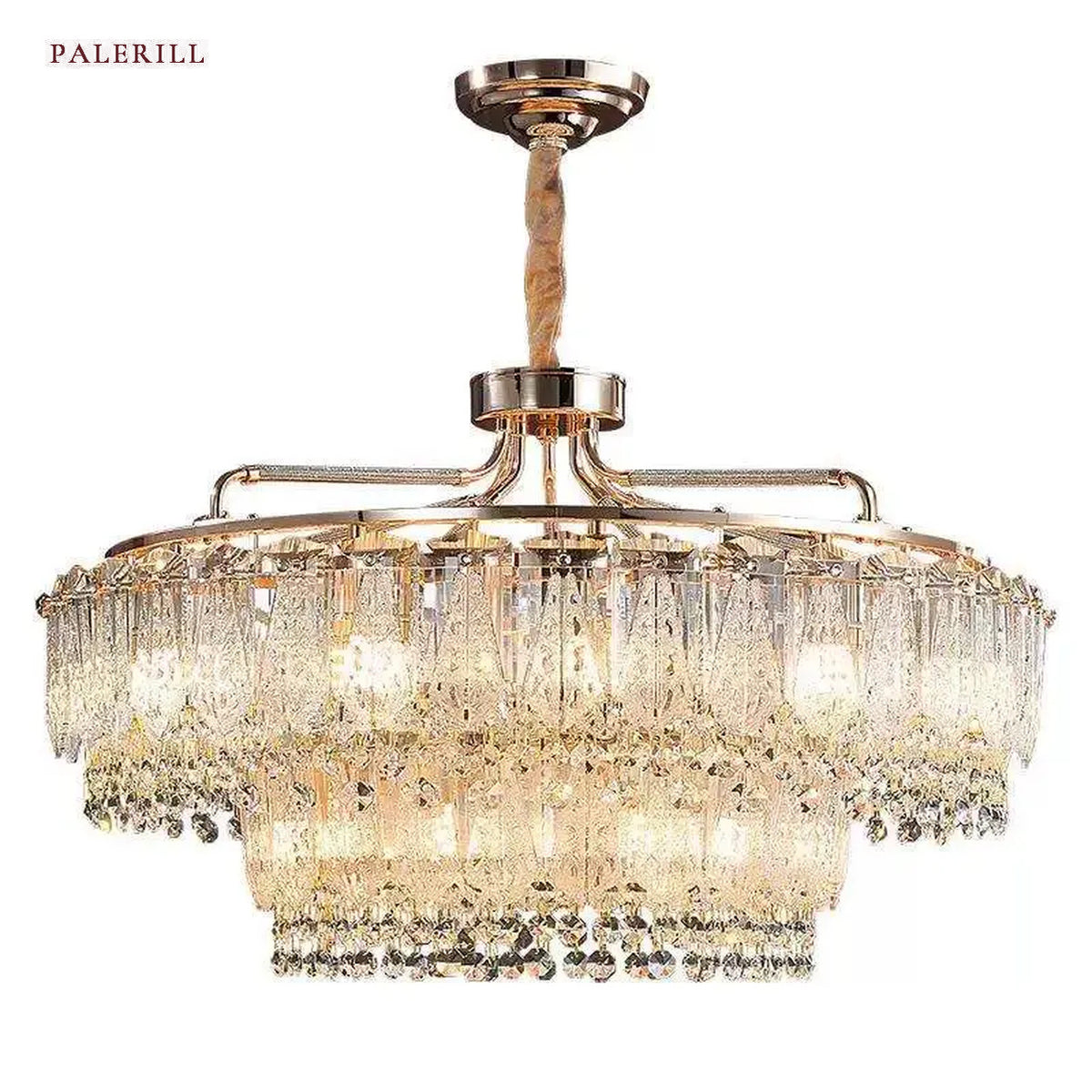AM0589 — Light Luxury Crystal Chandelier for Living Rooms