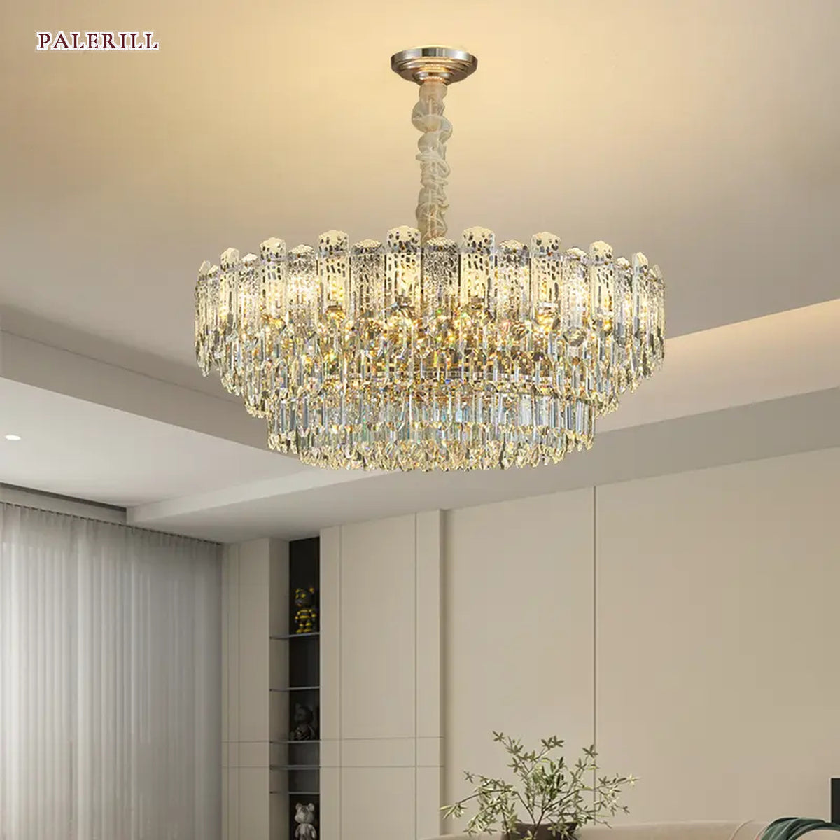 AM0512 — Light Luxury Imported K9 Crystal Chandelier for Living & Dining Rooms