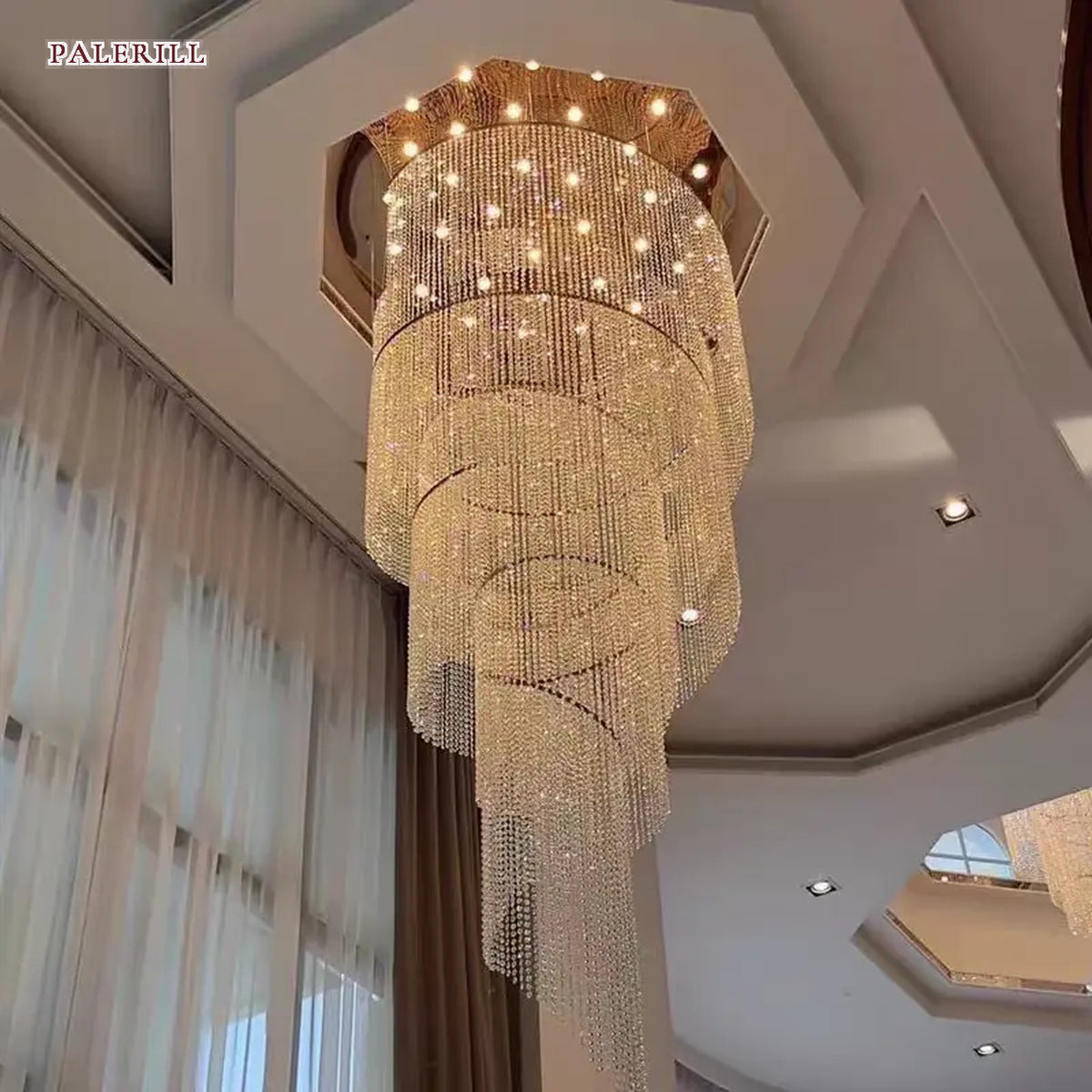 AM0673 — Modern Luxury Crystal Chandelier for Living Rooms