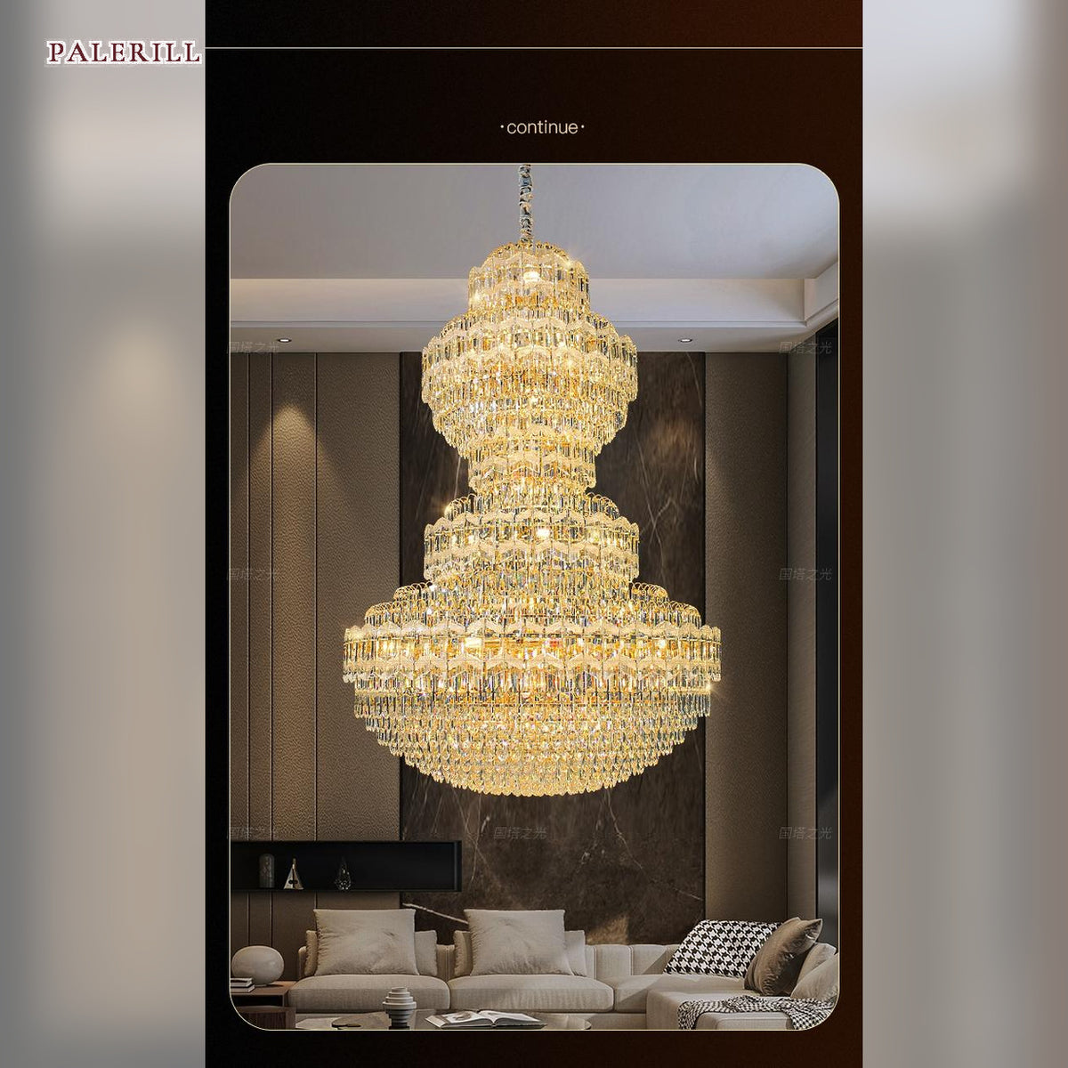 AM0693 — Modern Luxury Imported K9 Crystal Chandelier for Villas