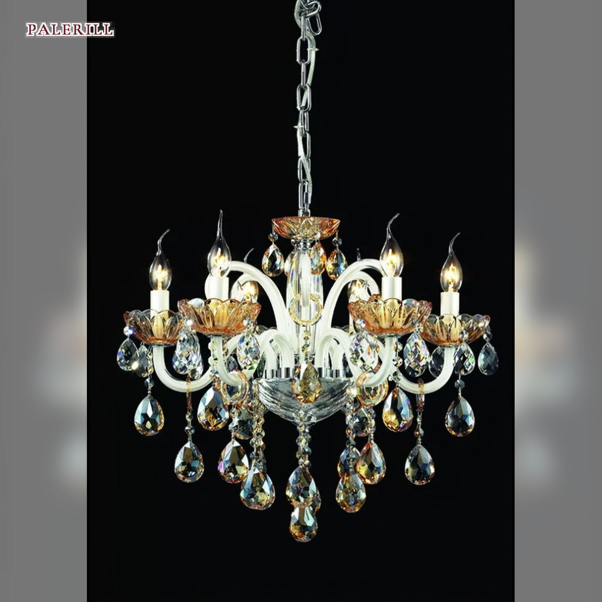 AM0790 — European Candle Crystal Chandelier for Living Rooms & Dining Rooms