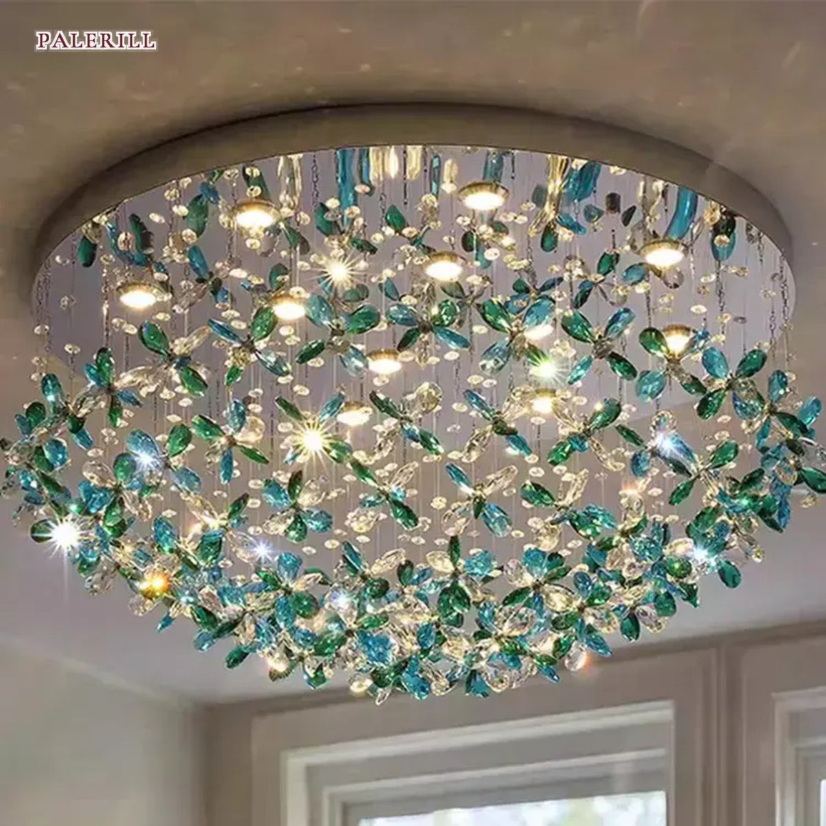 AM0674 — Modern Minimalist Crystal Ceiling Light for Living Rooms