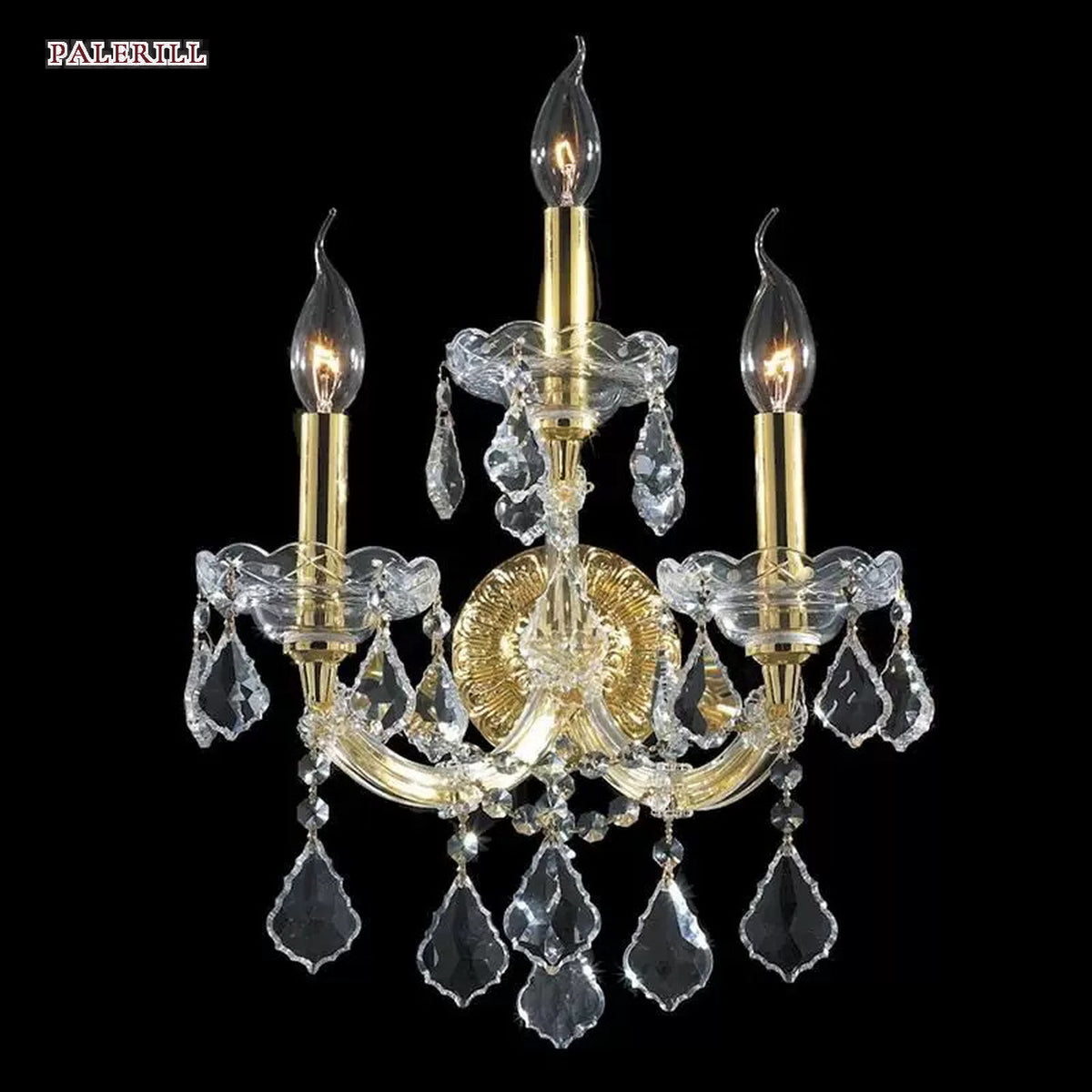 AM0837 — European Stairwell Crystal Wall Light for Living Rooms & Dining Rooms