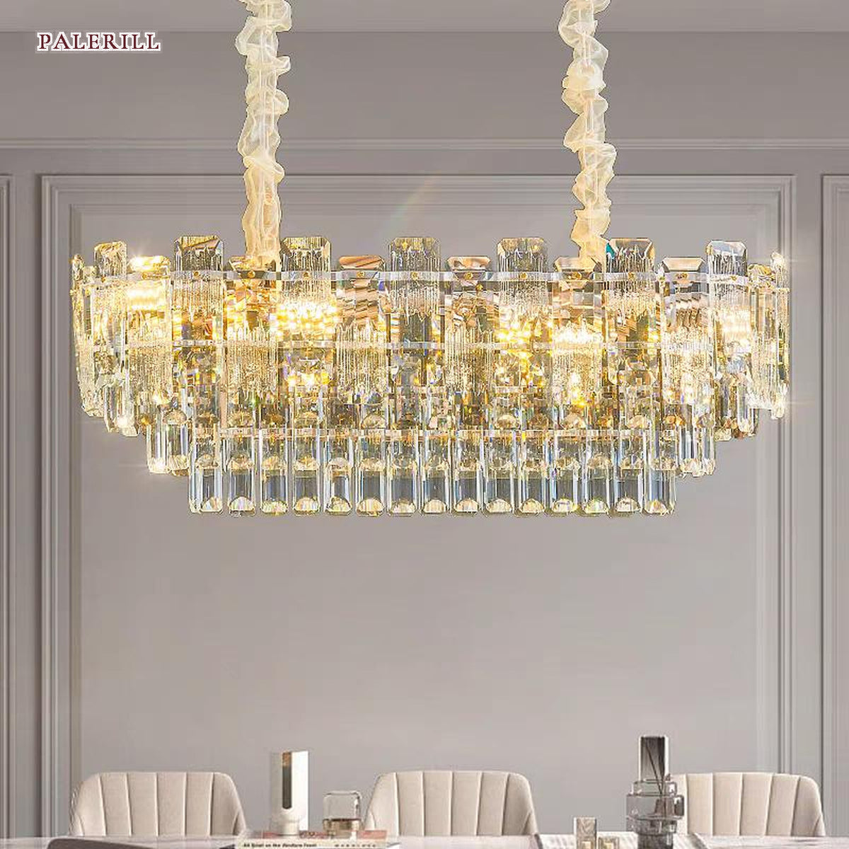 AM0615 — Modern Minimalist Crystal Ceiling Light for Living Rooms