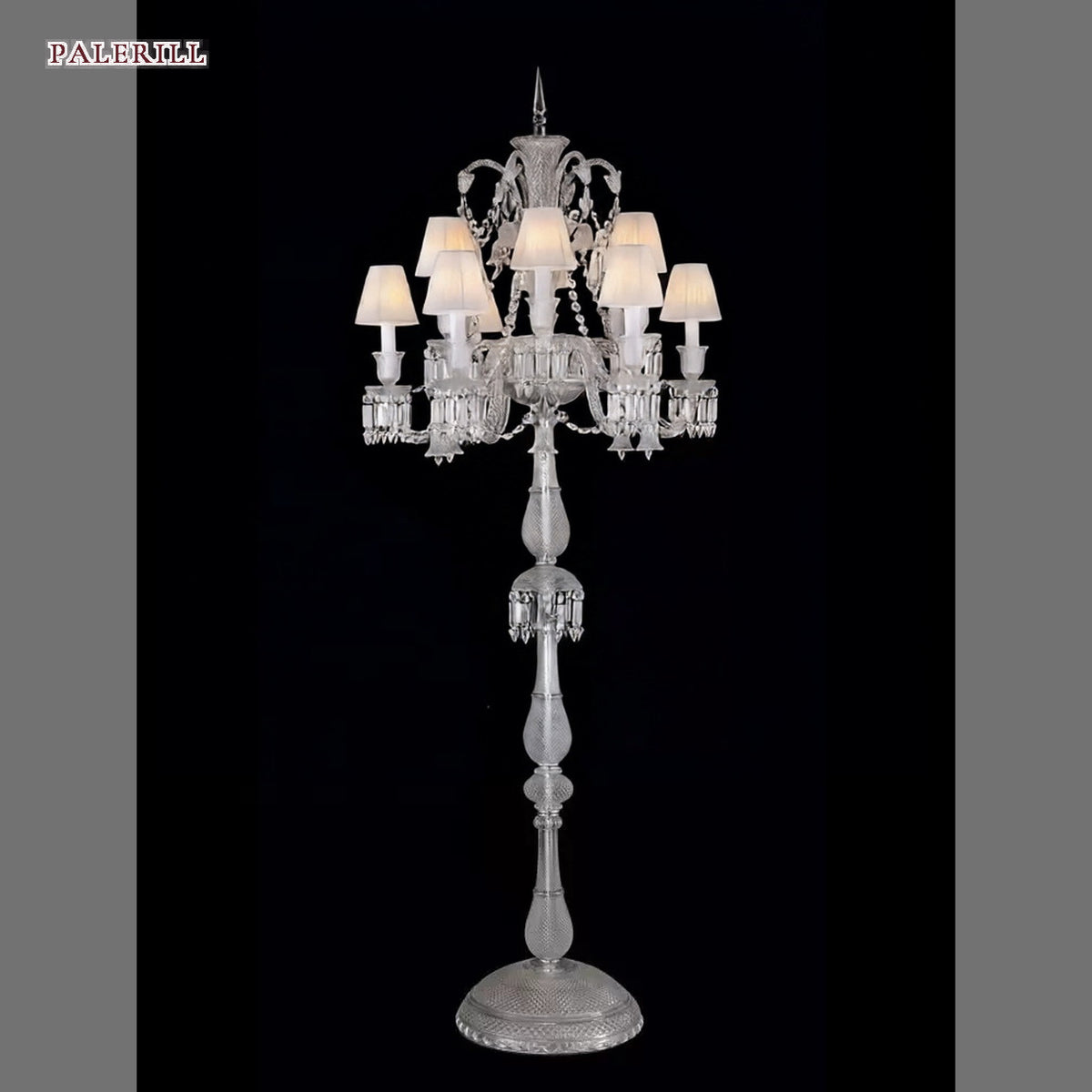 AM0862 — Modern Minimalist Candle Crystal Floor Lamp for Living Rooms & Bedrooms