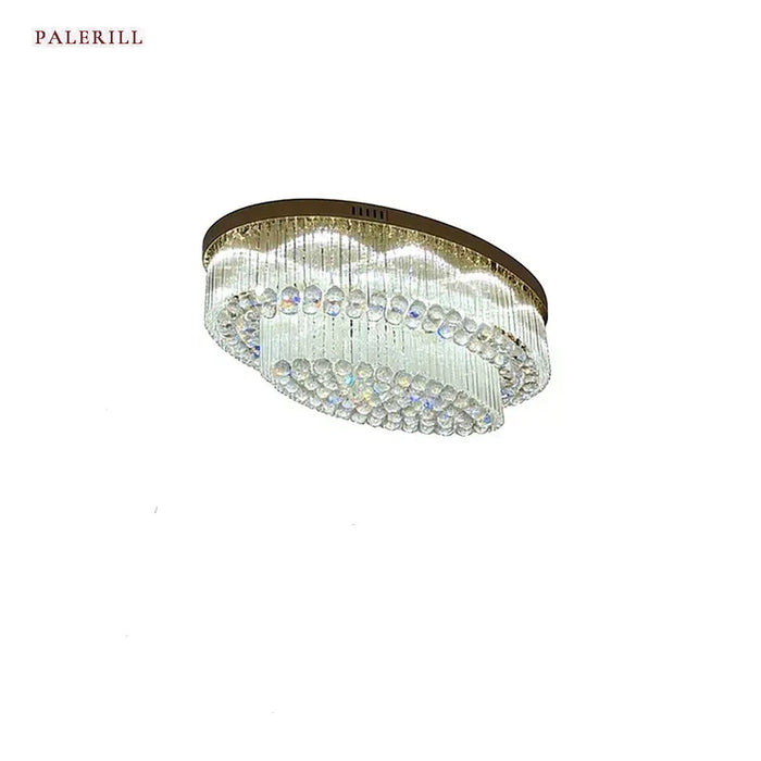 Round Crystal Ceiling Light for Hallways — AM0590