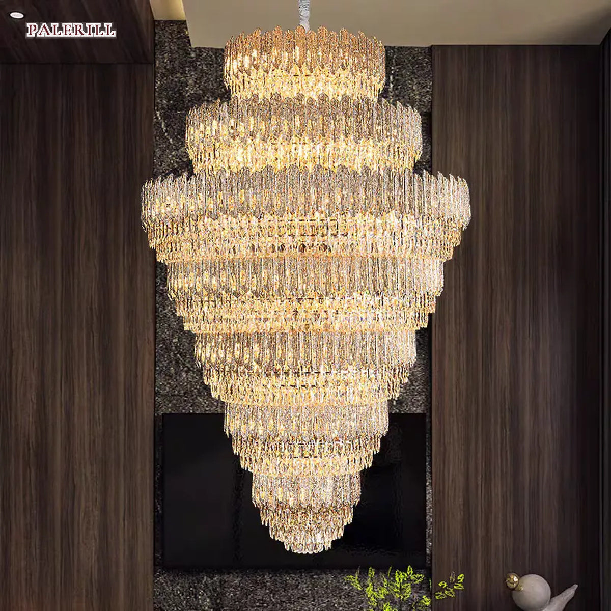 AM0595 — Light Luxury Crystal Chandelier for Living Rooms
