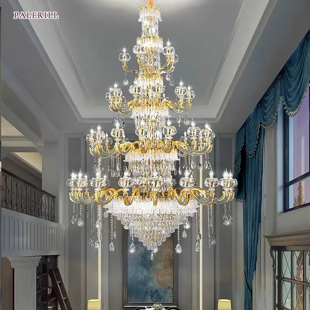 AM0603 — European K9 Crystal Chandelier for Living Rooms