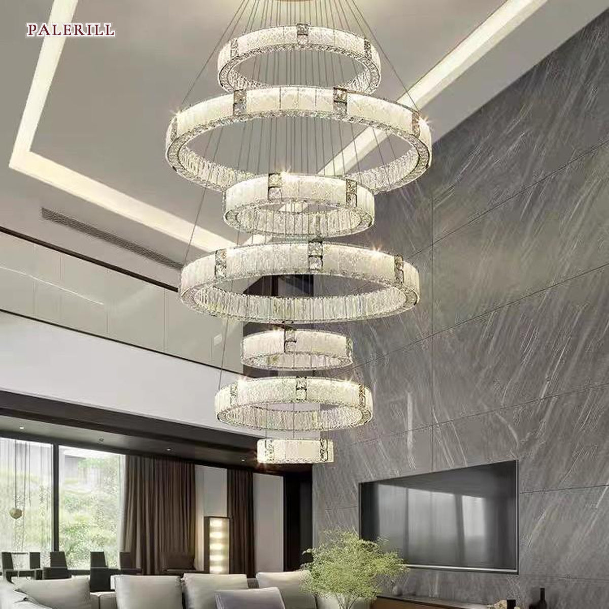 AM0524 — Modern Luxury Crystal Chandelier for Living Rooms