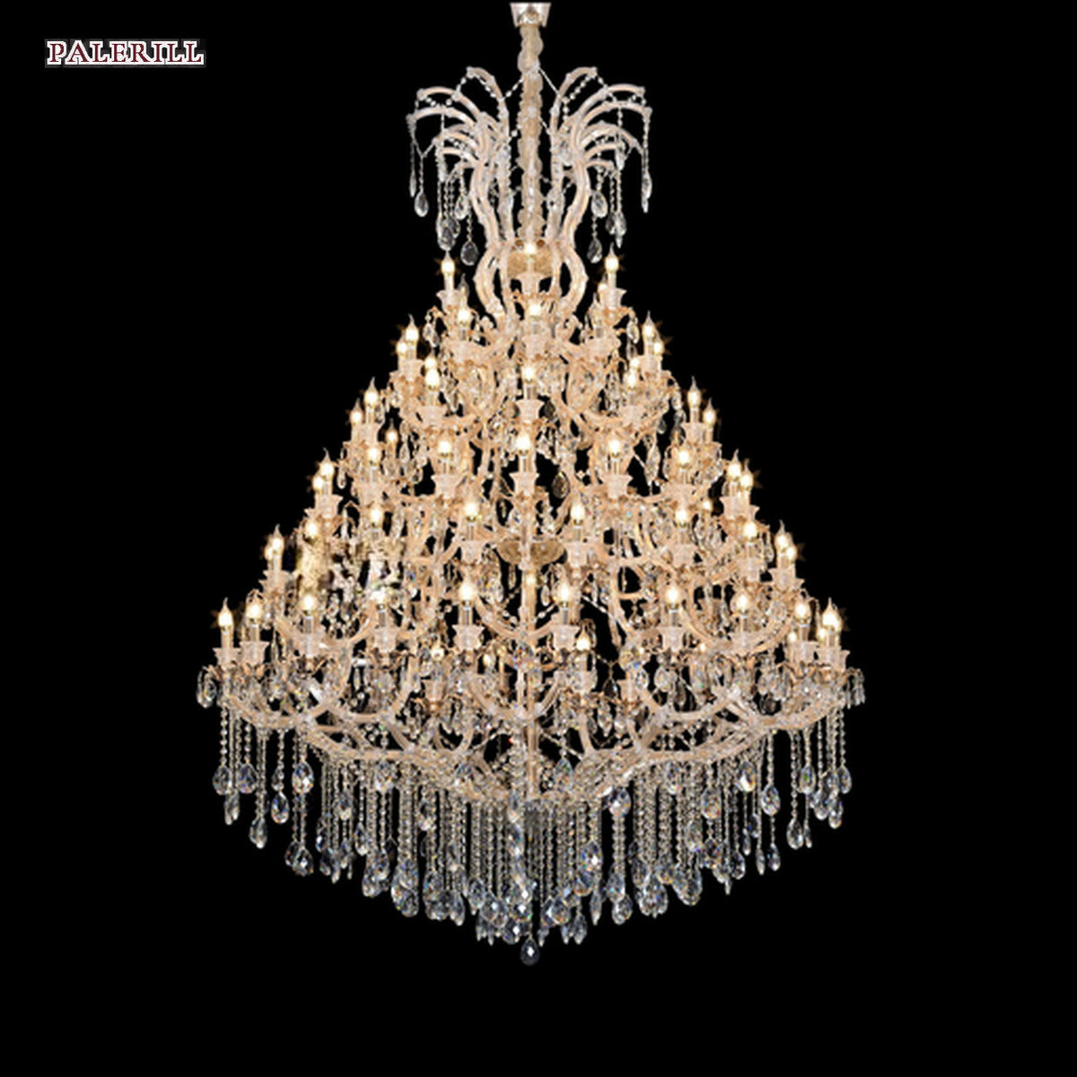 AM0763 — European Grand Hall Crystal Chandelier for Duplex Spaces & Stairwells