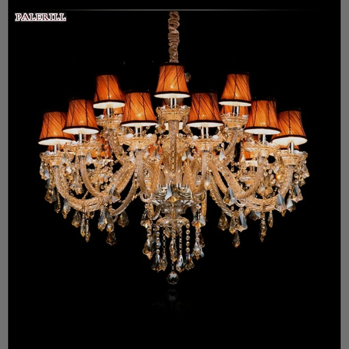 AM0779 — European Candle Grand Hall Iron Chandelier for Bedrooms & Studies