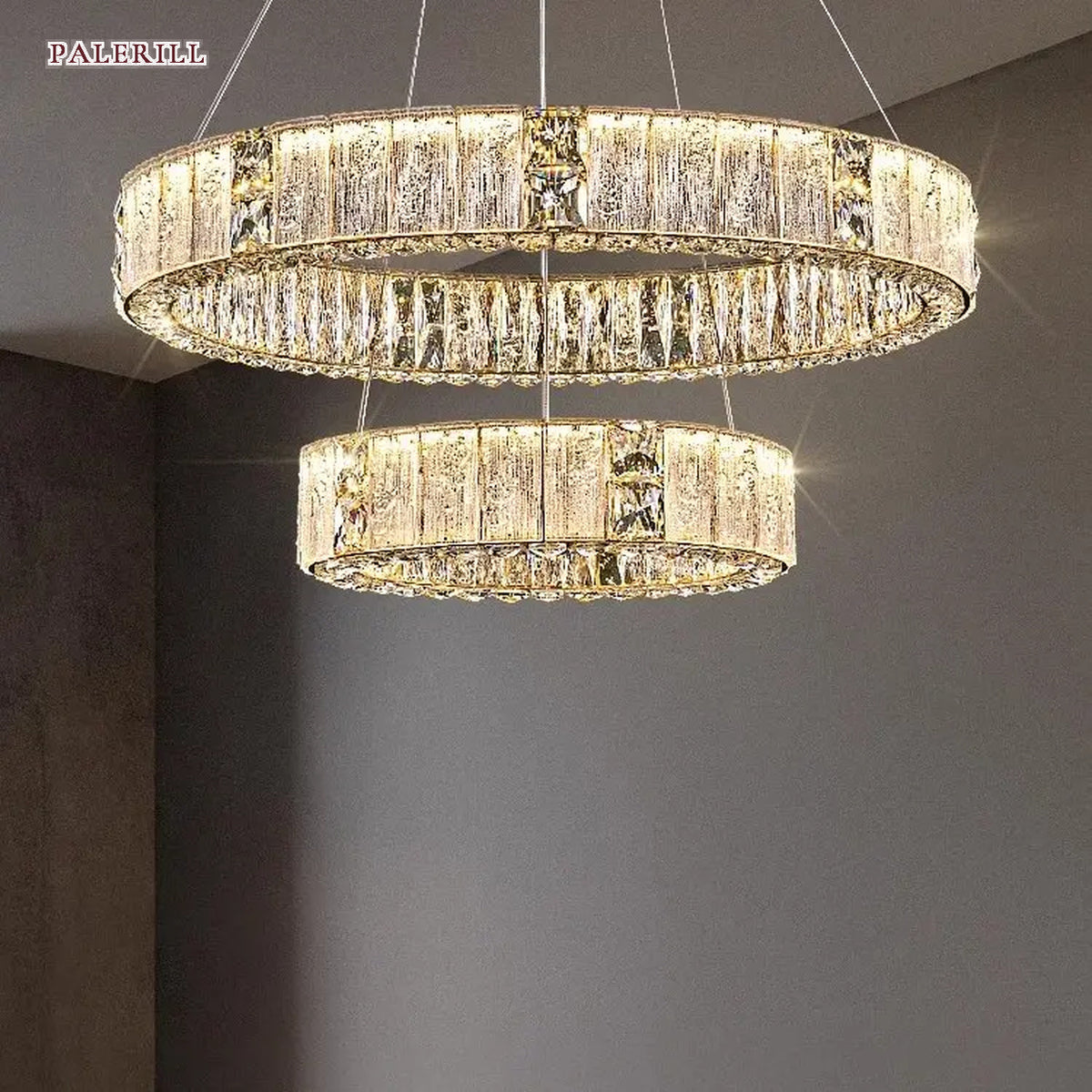 AM0653 — Modern Minimalist Crystal Chandelier for Living Rooms