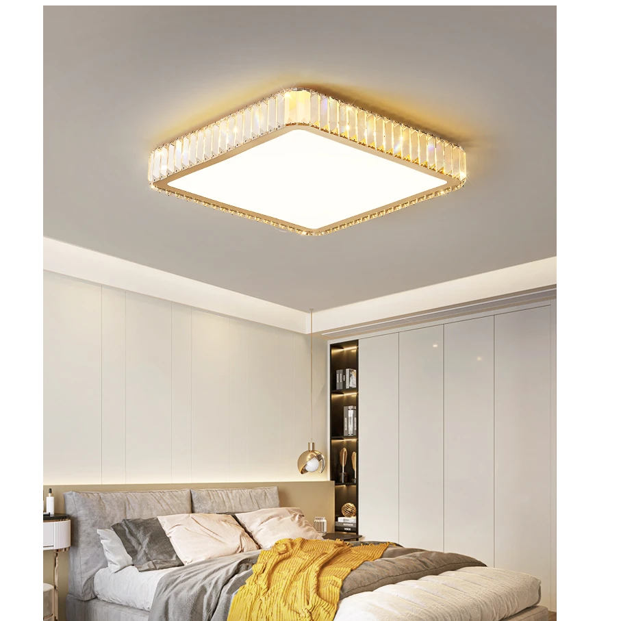 AM0074 · French Flush Mount Diamond Ceiling Light for Bedrooms · 12 Configurations — AM0074, view 3