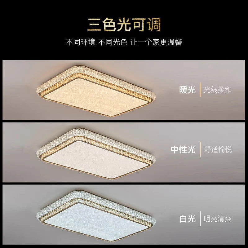 AM0098 · French Flush Mount Round Ceiling Light for Bedrooms · 11 Configurations — AM0098, view 3