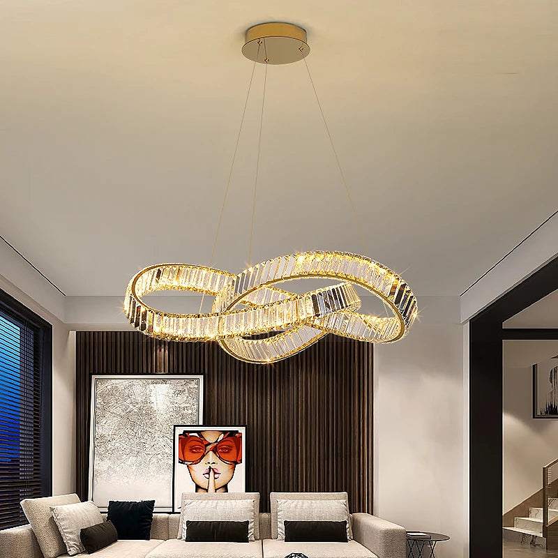 AM0062 · Modern Minimalist Crystal Chandelier · 2 Configurations — AM0062, view 3