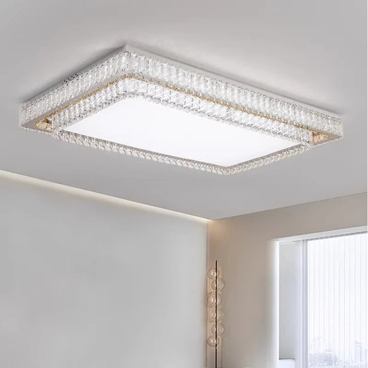 AM0095 · Modern Minimalist Crystal Flush Mount Ceiling Light for Bedrooms · 2 Configurations — AM0095, view 3