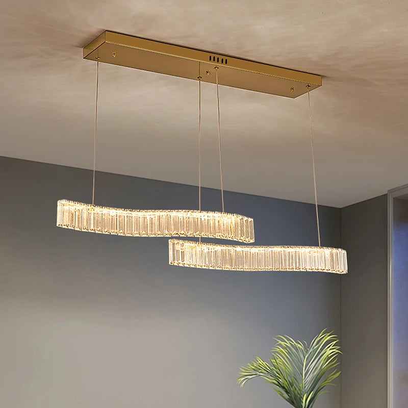 AM0070 · Modern Minimalist Crystal Chandelier for Living Spaces · 3 Configurations — AM0070, view 3