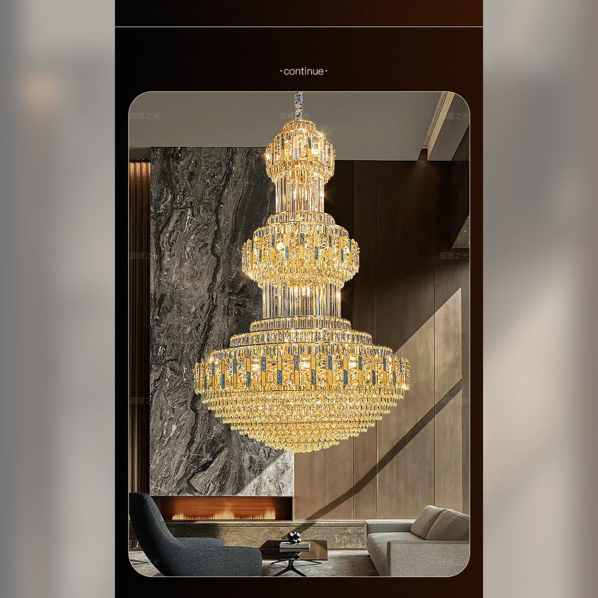 AM0504 — Luxury Imported K9 Crystal Chandelier for Hotels