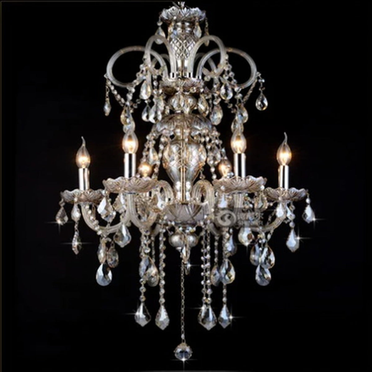AM0780 — European Crystal Chandelier for Duplex Spaces & Stairwells
