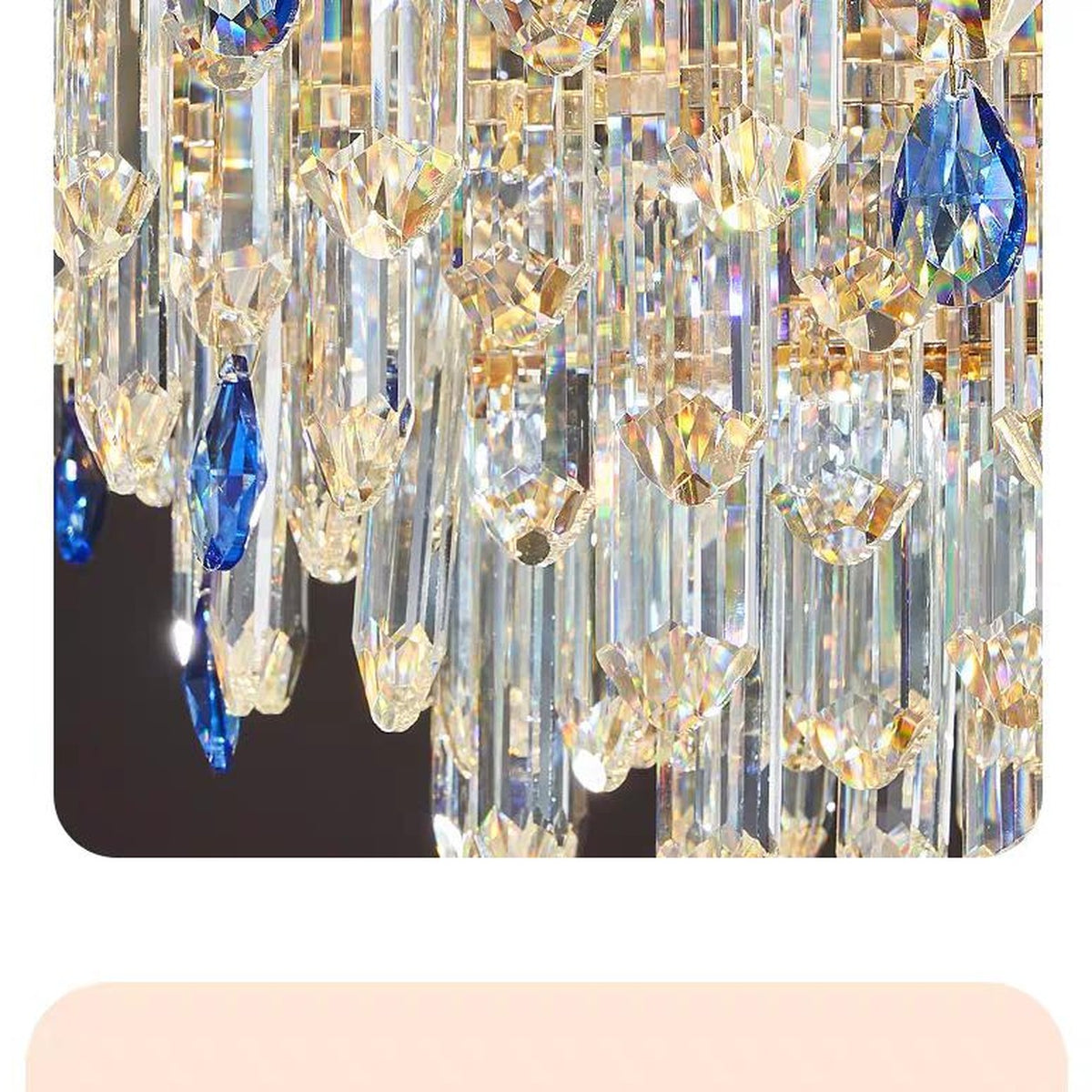 AM0687 — Light Luxury Crystal Chandelier for Living Rooms