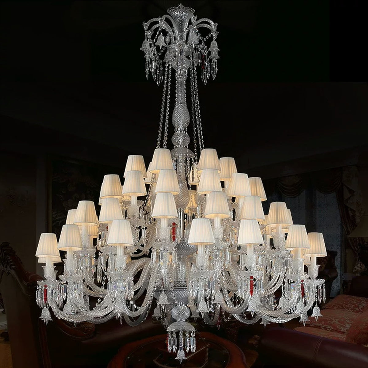 AM0806 — European Stairwell Grand Hall Crystal Chandelier for Loft Spaces & Duplex Spaces