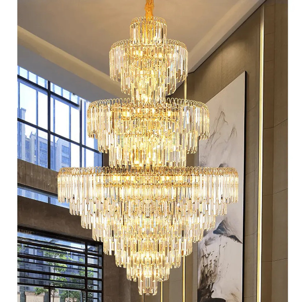 AM0572 — Grand Crystal Chandelier for Hotel Lobbies