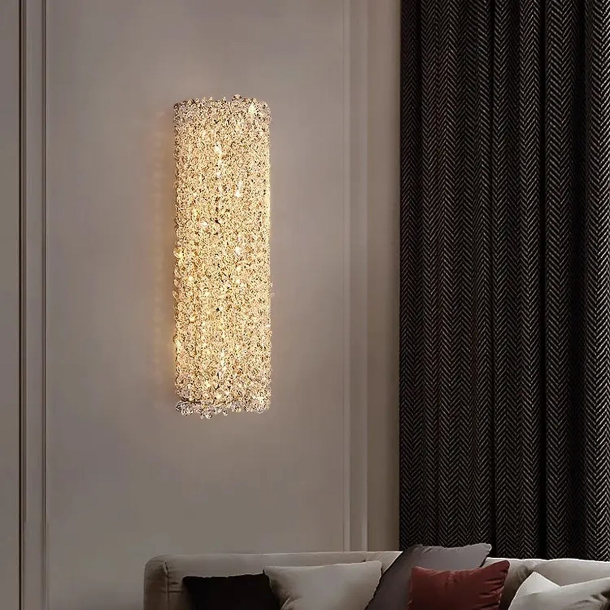 AM0663 — Light Luxury Crystal Wall Light for Living Rooms