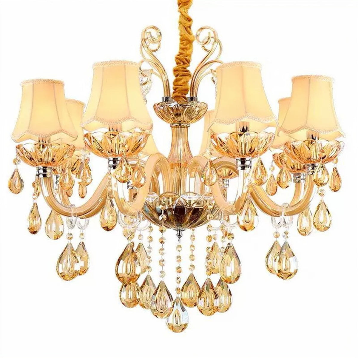 AM0824 — European Crystal Glass Chandelier for Living Rooms
