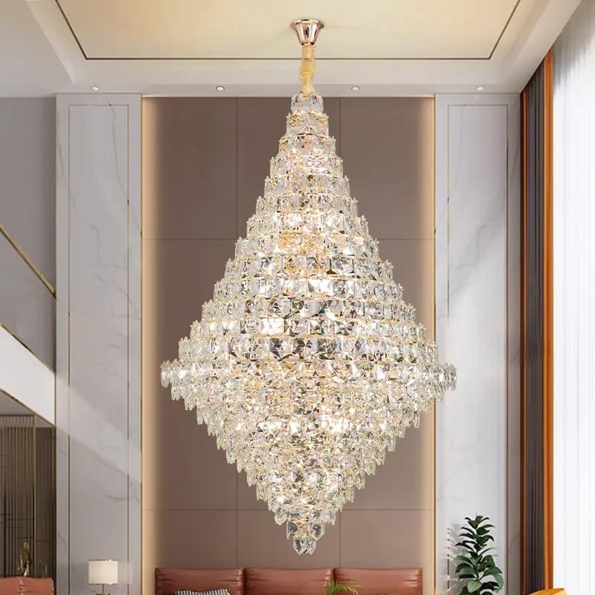 AM0607 — Light Luxury Crystal Chandelier for Living Rooms