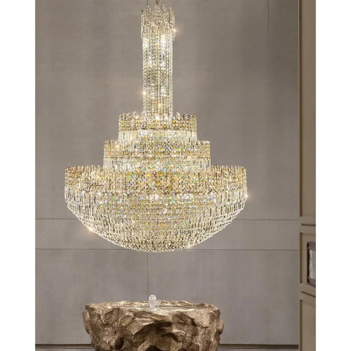 AM0629 — Light Luxury Crystal Chandelier for Living Rooms