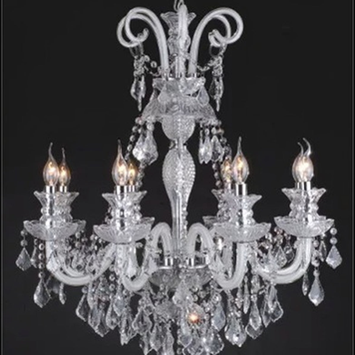 AM0705 — European Candle Crystal Chandelier for Living Rooms & Dining Rooms