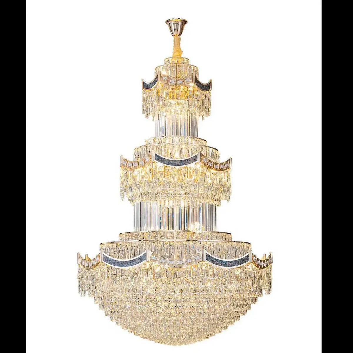 AM0582 — Light Luxury Crystal Chandelier for Living Rooms