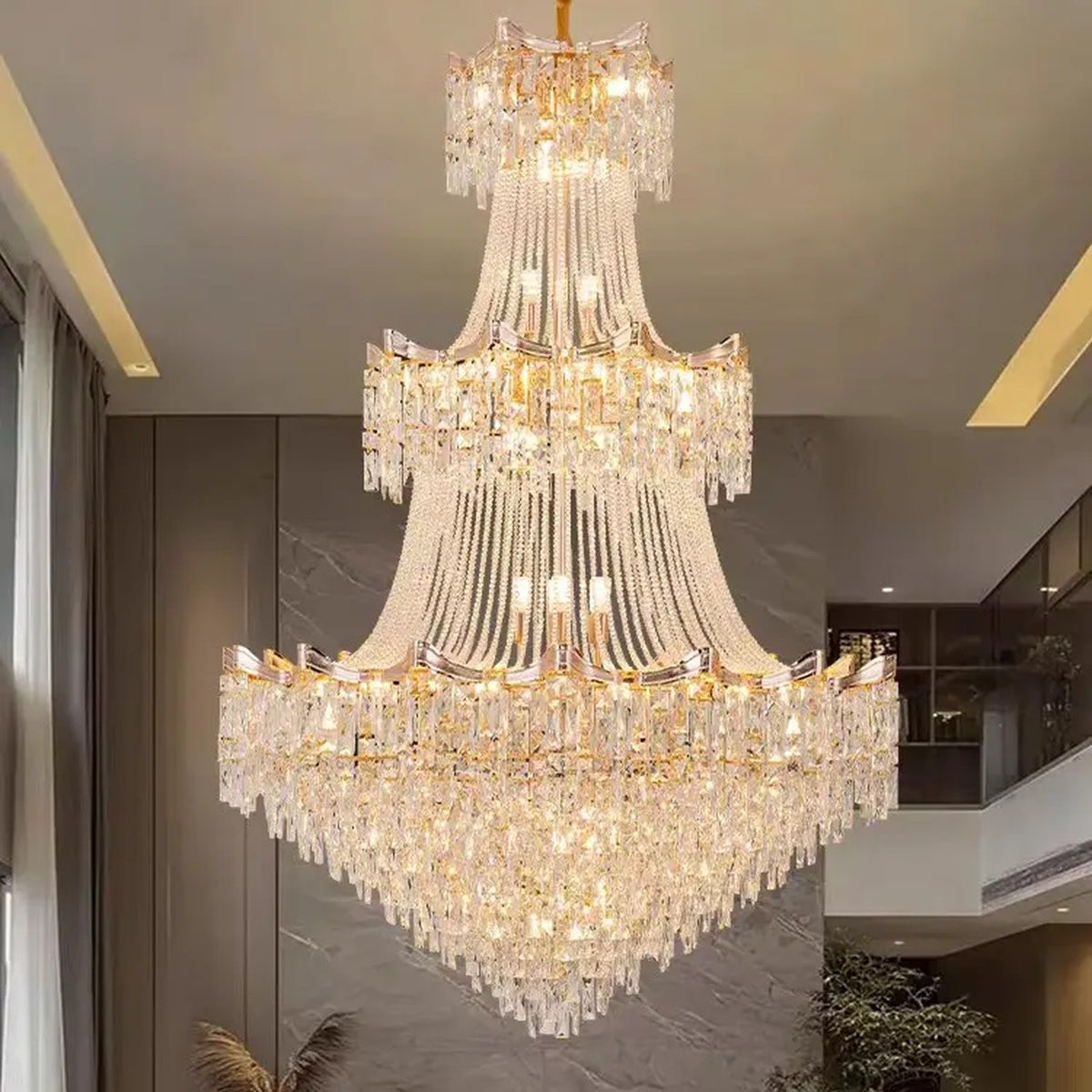AM0475 — Light Luxury Crystal Chandelier for Living Rooms