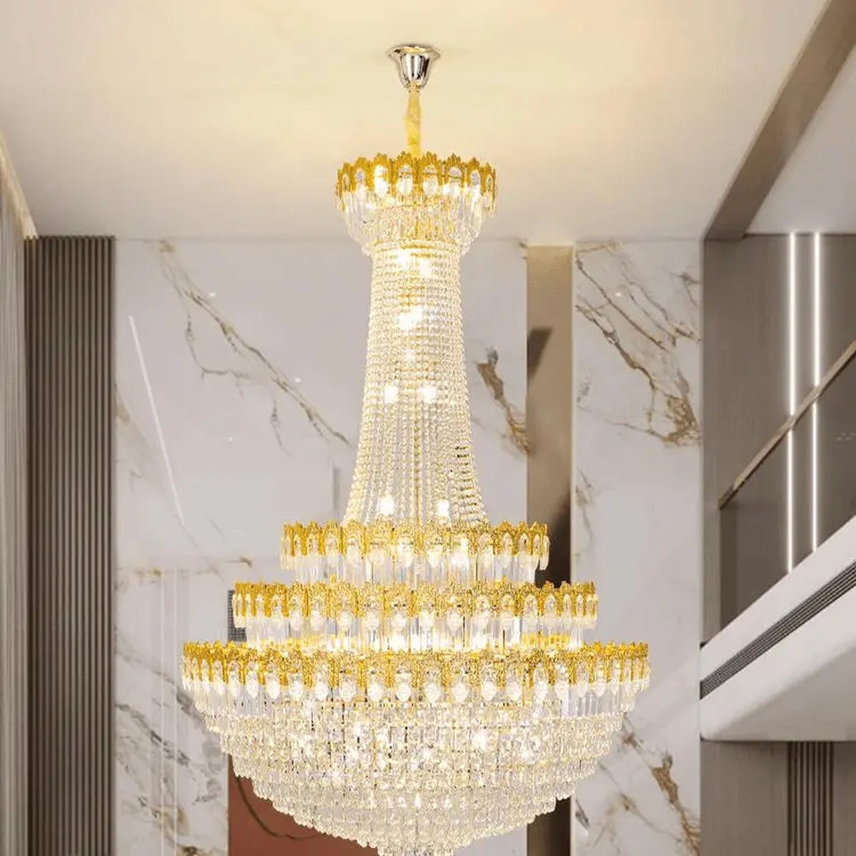 AM0661 — Light Luxury Crystal Chandelier for Living Rooms